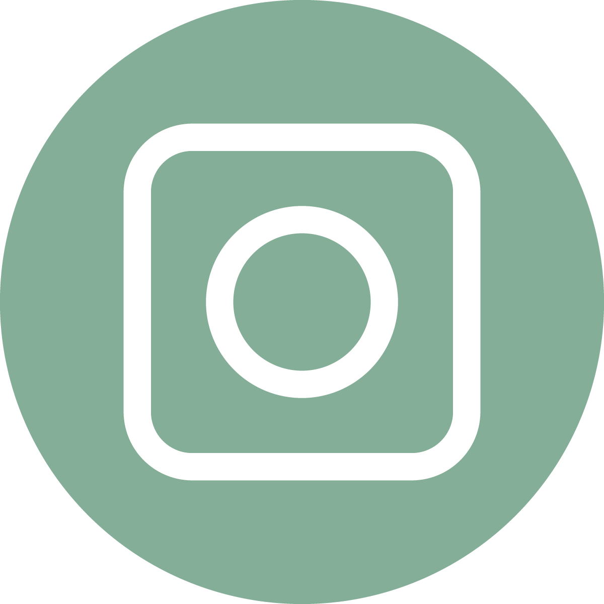Instagram logo inside a green circular background (social media link/icon)